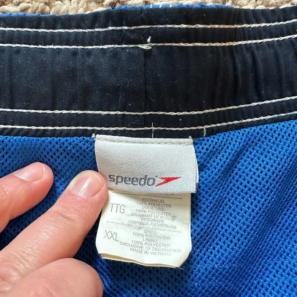 Speedo Mens 9'' Marina Volley Swim Lined Shorts XX-Large Classic Blue